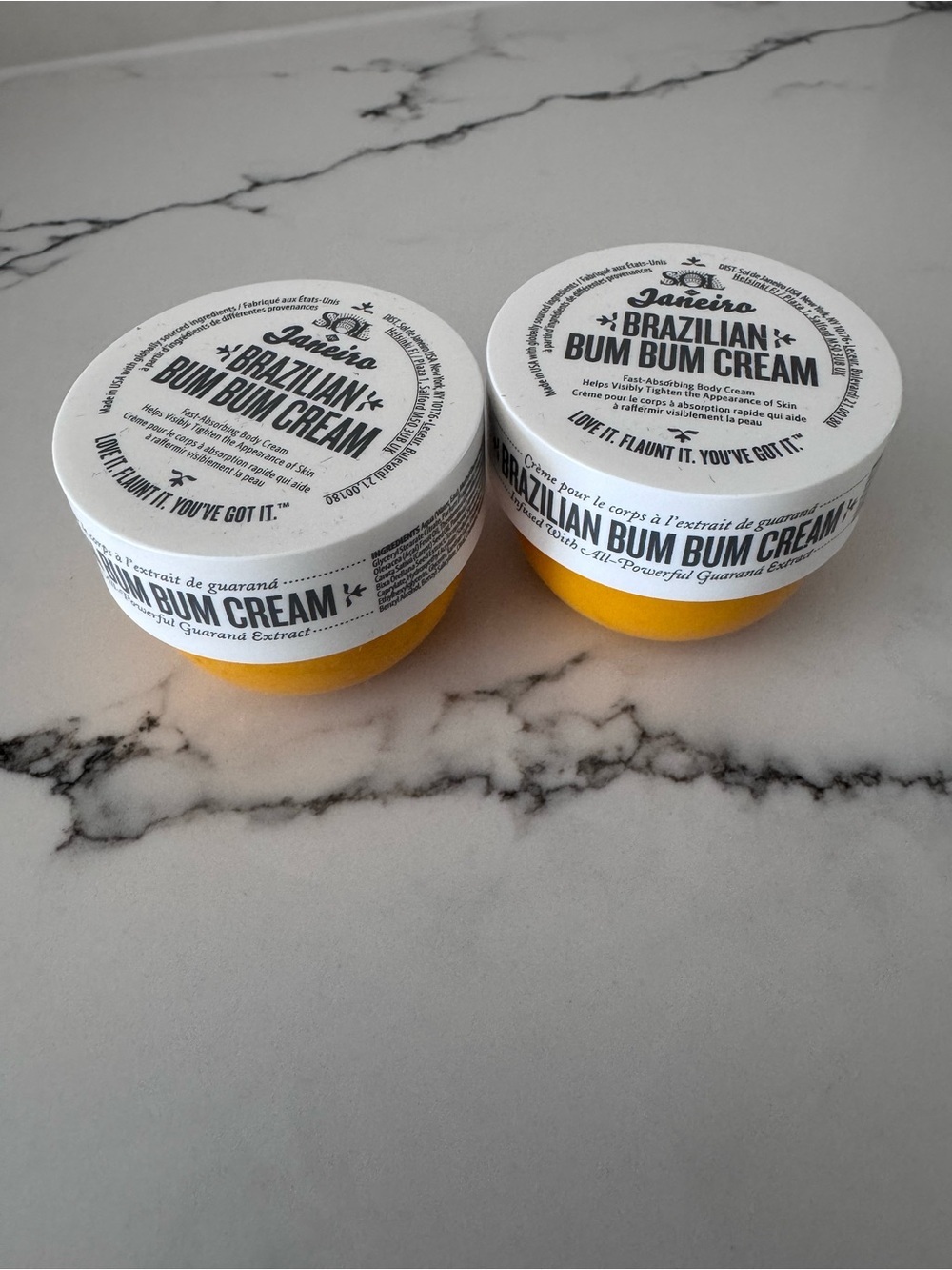 Sol de Janeiro Bum Bum Cream Jar - Yellow & White